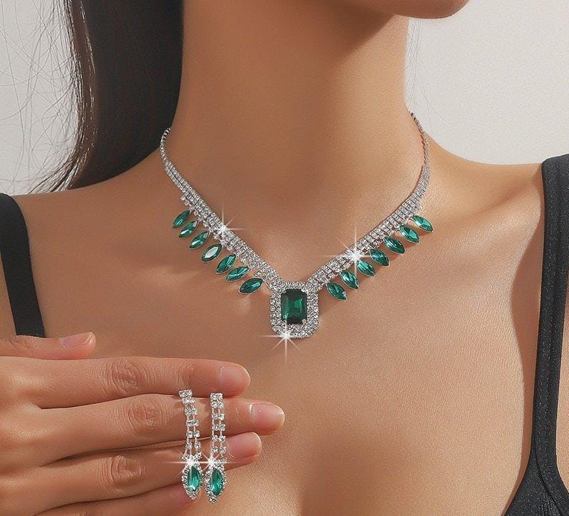 Necklace & Earring Set – Luxury Crystal Bridal Jewelry
